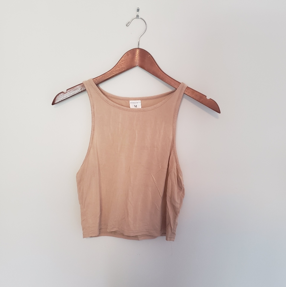 Beige crop top